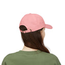 Coral Embroidered Dad Cap