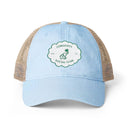 Embroidered Mesh-Back Cap