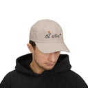 Coral Embroidered Dad Cap