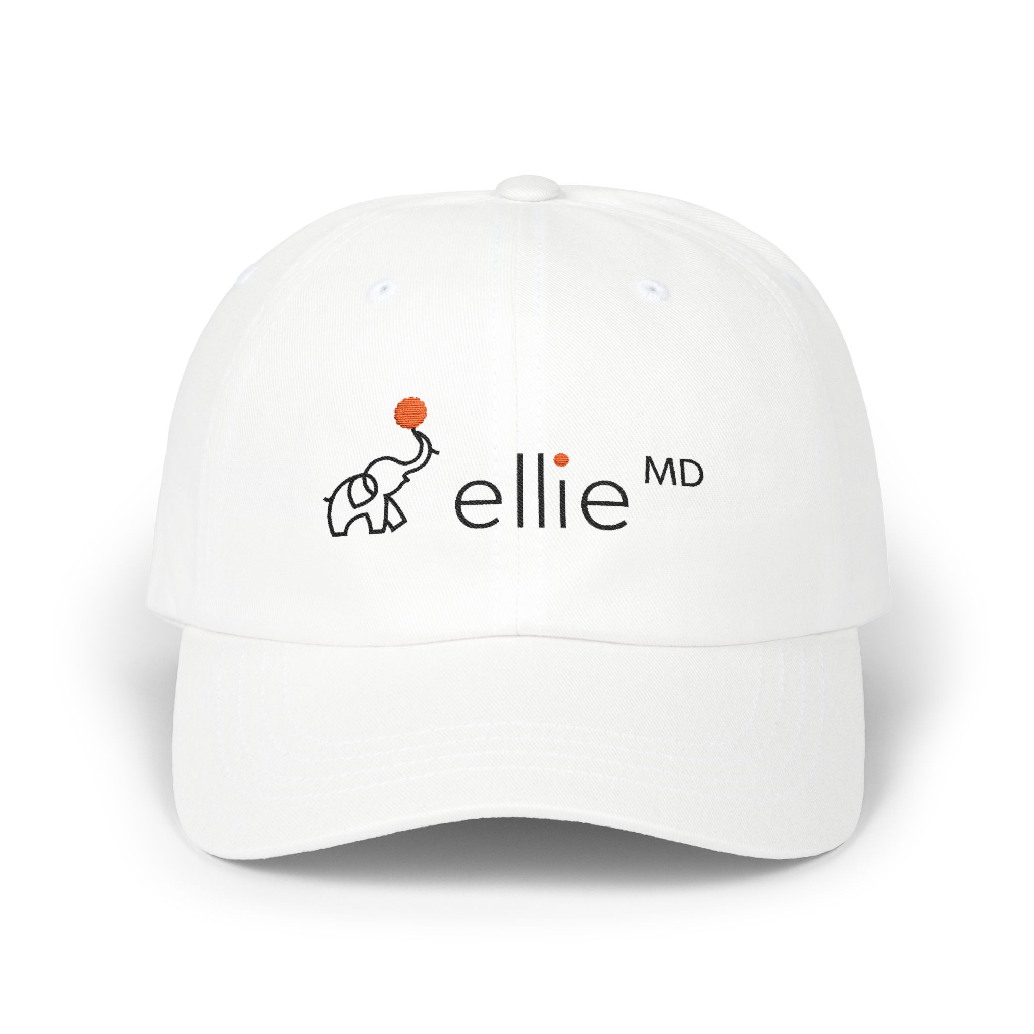 Coral Embroidered Dad Cap